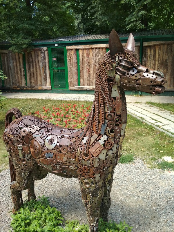 steampunk llama - My, The photo, Klokpunk, Kharkov, Feldman, Ecopark