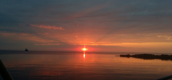 Karelia - My, The photo, Hello reading tags, Nature, Sunset, Motor ship