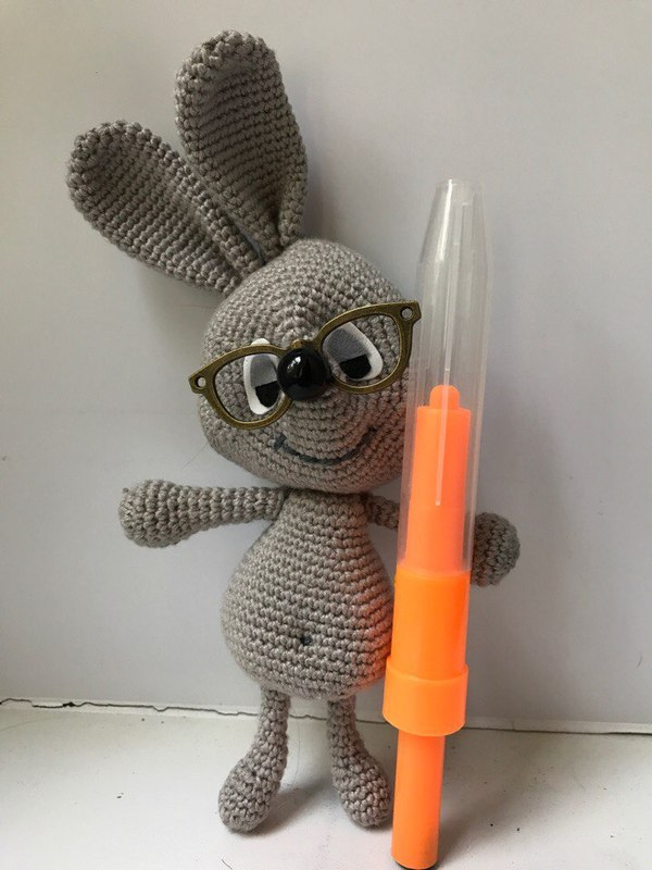 Bunny Bubble. Good day. - My, Crochet, Needlework without process, Amigurumi, Ice cream for everyone, Ice cream