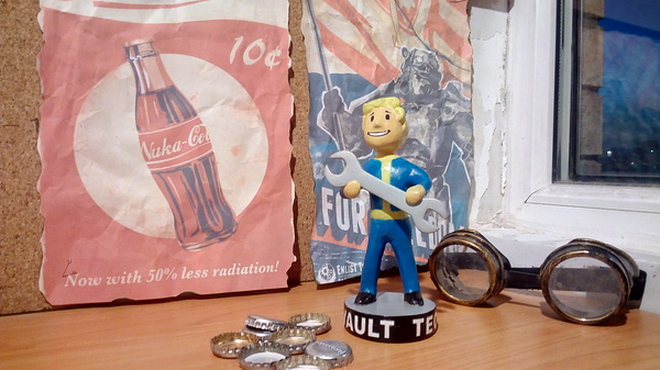 Bobblehead Repair. - Fallout 3, My, Longpost, Needlework without process, Handmade, Papier mache