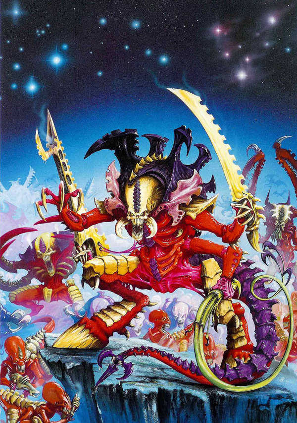 Tyranid codex cover from the 90s - Warhammer 40k, Wh Art, Codex, Tyranids, Cover, 90th