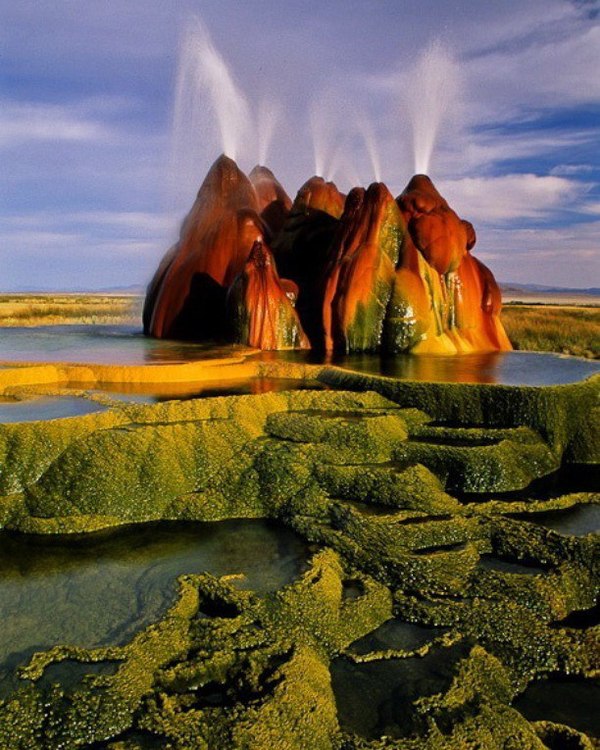 Amazingly beautiful fly geyser - Nevada, beauty, Geyser