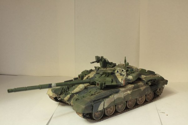 Model of the Russian main battle tank T-90A - My, Modeling, Tanks, Russian army, t-90, Meng, Longpost, Army