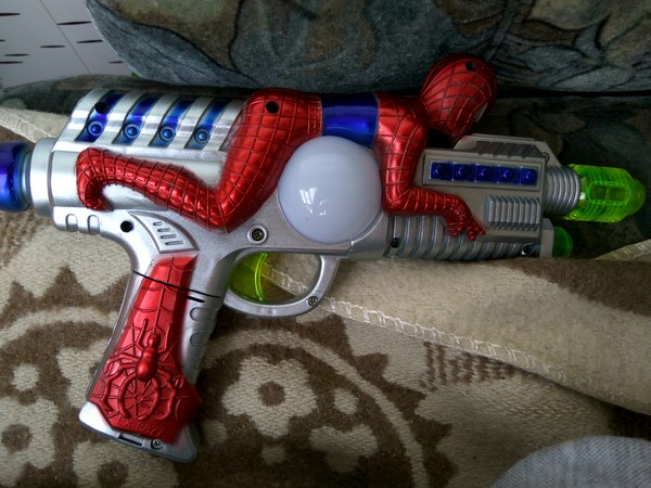 Weapons of the 21st century. - My, Spiderman, Toy gun