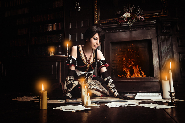 Fringilla Vigo and a Little Witchcraft in the Library (Cosplay) - My, Cosplay, , Witcher, The Witcher 3: Wild Hunt, Fringilla Vigo, Longpost