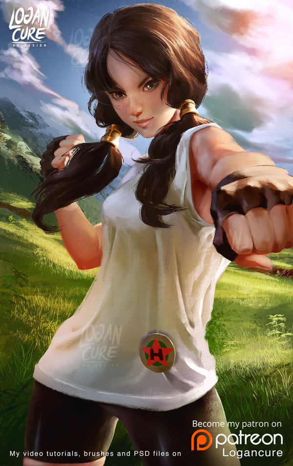 Videl Anime Art, , Dragon Ball, Videl, Logan Cure