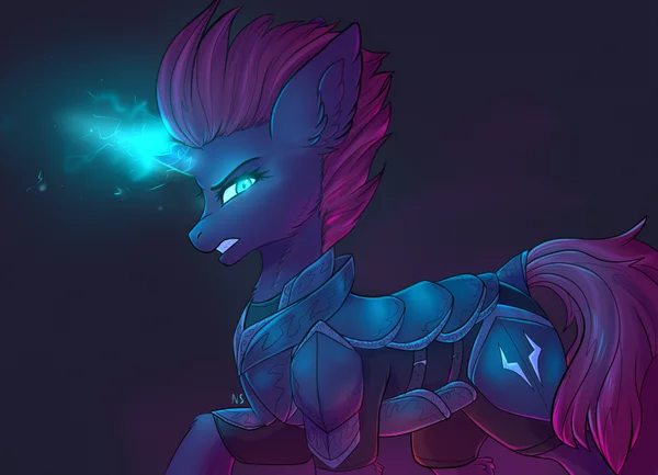 Evil evil evil - Art, My little pony, PonyArt, Tempest shadow, Nightskrill