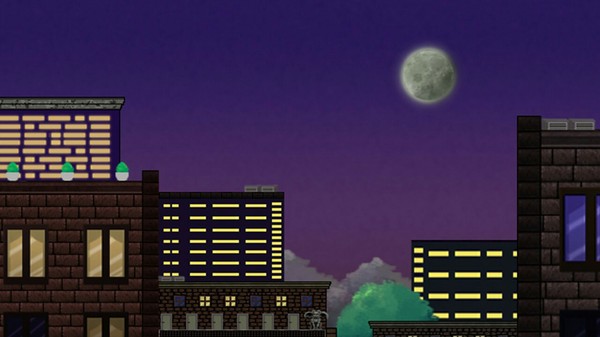 Great pixel art - Pixel Art, Night, Night city, GIF, Longpost