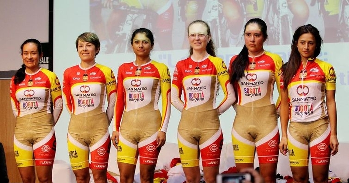 Не самый удачный выбор расцветки у велосипедной сборной Колумбии, Велосборн...