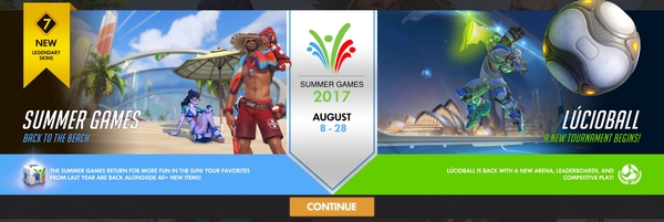 Summer Games 2017. Overwatch. Skins. - Overwatch, Blizzard, Event, Events, Computer games, Longpost