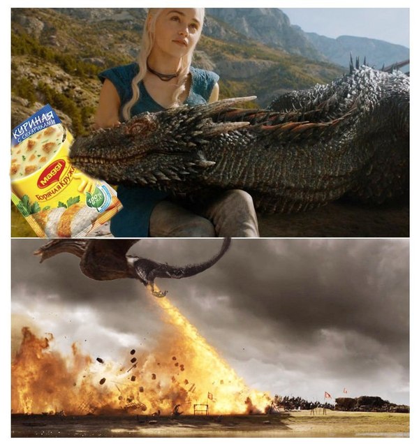 We ate Maggie soup... - Game of Thrones, Drogon, , Based on the, Spoiler, Maggi