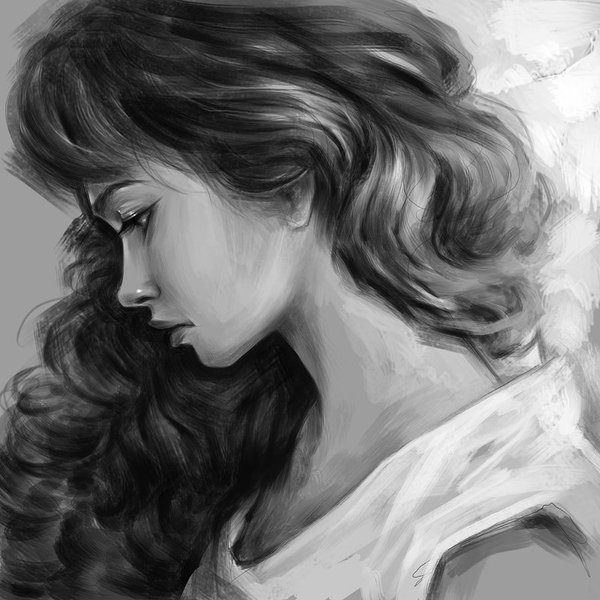 Peaceful - Deviantart, Art, Drawing, Girls, Portrait, Dzy daria