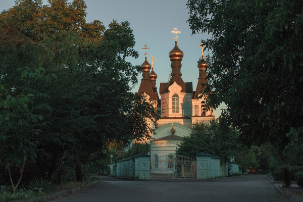 Rostov-on-Don, Holy Trinity Church at dawn - My, The photo, Russia, Temple, Orthodoxy