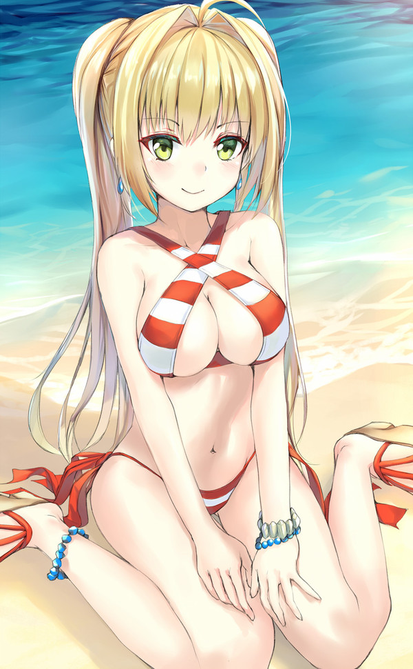 Nero Claudius. - NSFW, Anime, Anime art, Fate, Fate grand order, Nero claudius, Saber Extra