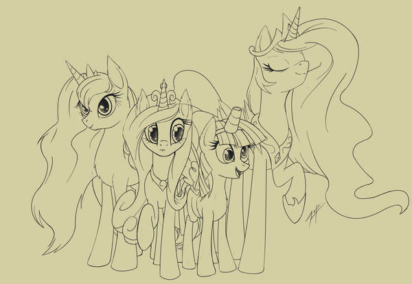 Successful implementation - My little pony, PonyArt, Princess celestia, Princess luna, Princess cadance, Derpy hooves, Zetamad