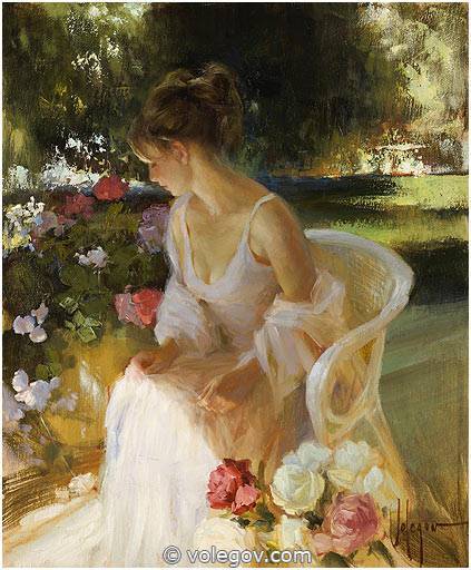 Vladimir Volegov - Art, Painting, Artist, Longpost, Art, Vladimir Volegov, Beautiful girl