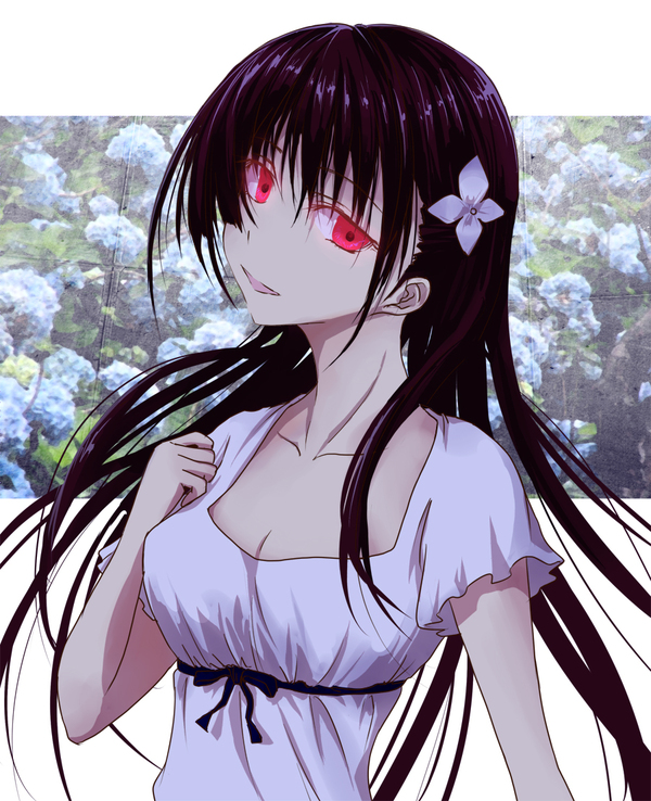 Can you smell the hydrangea? - Anime art, Sankarea, , Drawing, Anime