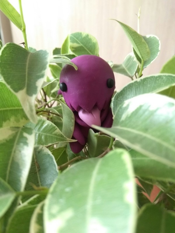 baby zergling - My, Zergling, CarbotAnimations, Handmade, Polymer clay, Starcraft, Longpost, Needlework with process