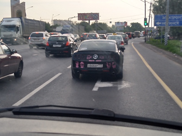 Real man (or maybe a woman)))) - My, Car, Hello kitty, Car plate numbers