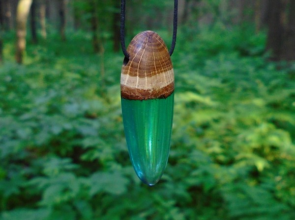 Mysterious forest - My, Epoxy resin, Pendant, Suspension, Decoration, 