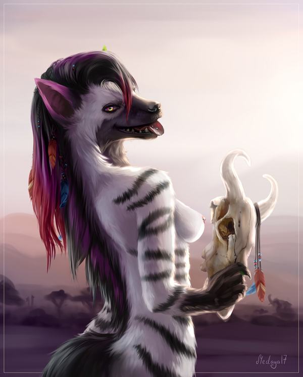 hyena - NSFW, Furry, Anthro, Art, Furotica, Medaya