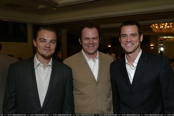 Merry trinity. - John C. Riley, Leonardo DiCaprio, Jim carrey, Celebrities, Actors and actresses, Longpost