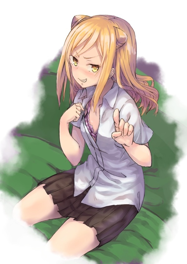 Do not even think! - NSFW, Demi-Chan wa kataritai, Hikari Takanashi, Anime art, Anime, Drawing