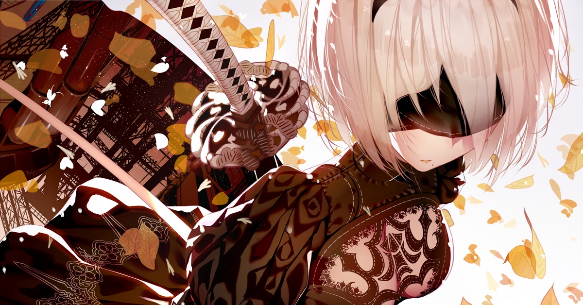 Арт б. Yorha 2b аниме. 2b NIER Automata арт. 2b аниме. Yorha no.2 Type b.