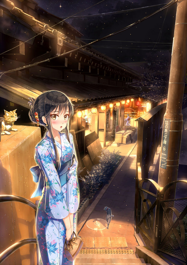 Her scenery - Anime art, Original character, Anime original, Anime, 