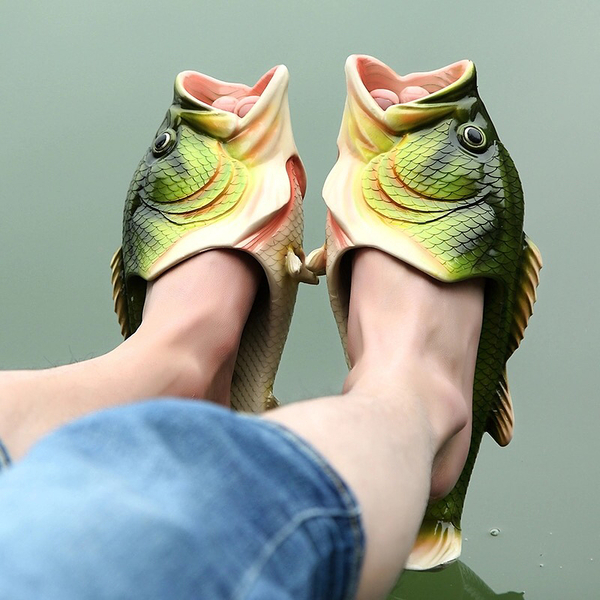 Slippers for a better bite - A fish, Slippers, Fishing, Longpost