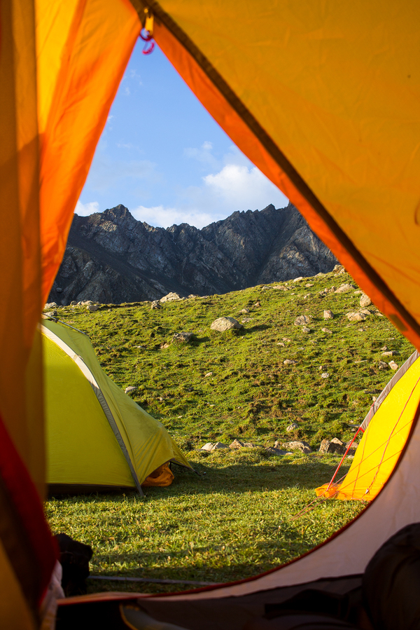 Tien Shan, Kyrgyzstan. Morning at 3500 m. - My, Kyrgyzstan, , Hike, Tien Shan, Tent, The photo, Longpost
