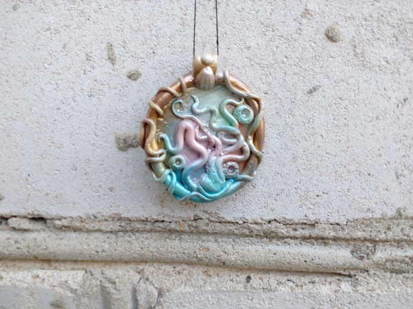 A little nautical theme. - My, My, Pendant, Polymer clay, Polymer clay jewelry, Decoration, Longpost