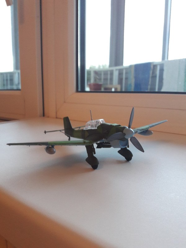 First experience in modeling - My, Stand modeling, Ju-87, Modeling, Longpost