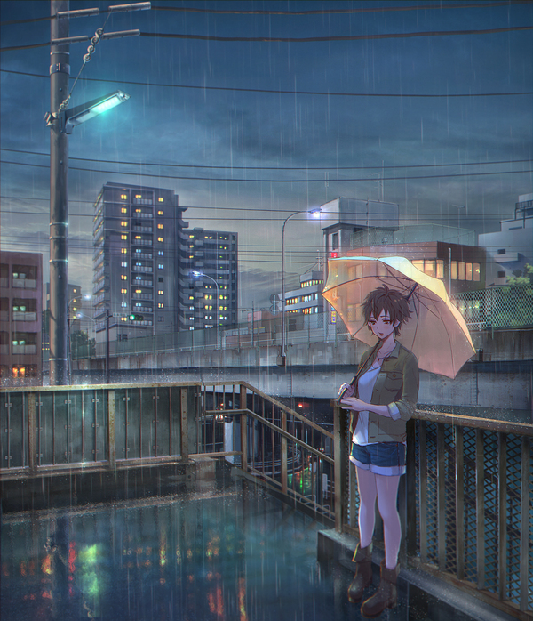 Rain Anime Art, , Original Character