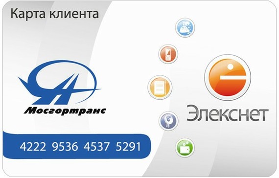 Rare fare card in Moscow - Mosgortrans, Elecsnet, Troika