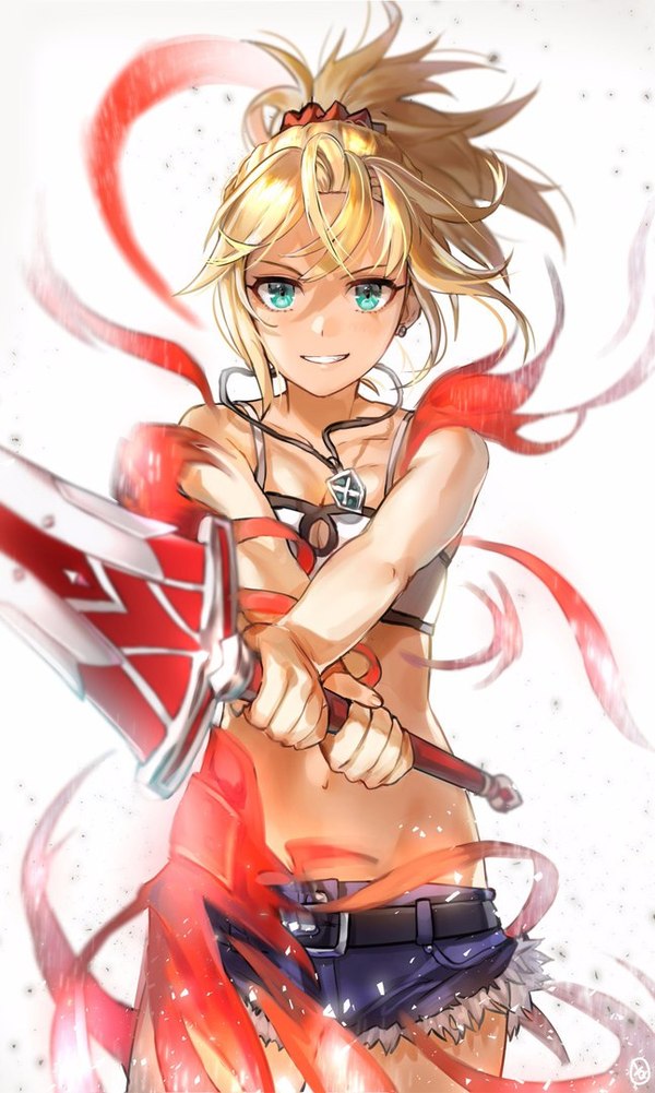 To fight - Fate, Fate grand order, Fate apocrypha, Anime art, Anime, , Mordred