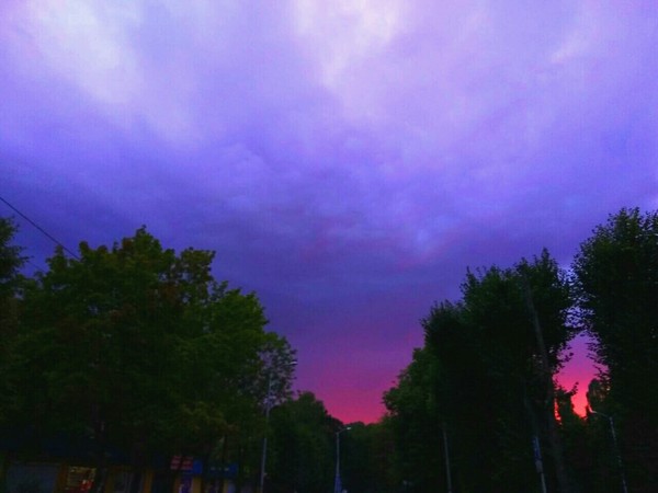 In Russia, sunsets are purely Russian - Russia, Nature, Flag, Sunset