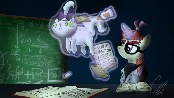 Theory of perpetual motion - My little pony, PonyArt, Moondancer, Opalescence