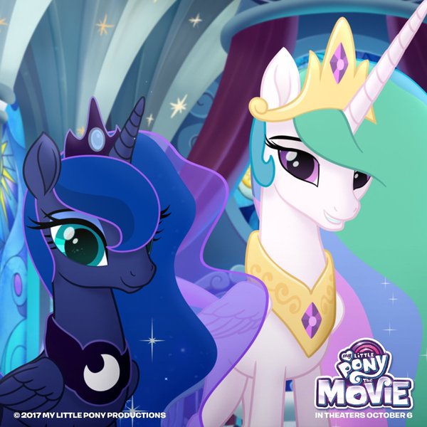 Princesses My Little Pony, Ponyart, Princess Celestia, Princess Luna, My Little Pony: The Movie
