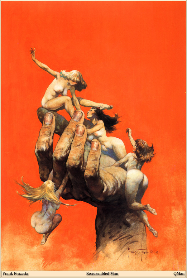 Fantastic Worlds Frank Frazetta - NSFW, Frank Frazetta, Frank Frazetta, Artist, Illustrator, Fantasy, Fantasy, Longpost