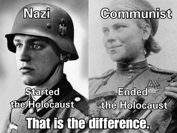 Difference between nazi and communist - Meade, Story, Picture with text, the USSR, Nazism, Communism, Ideology, Twitter