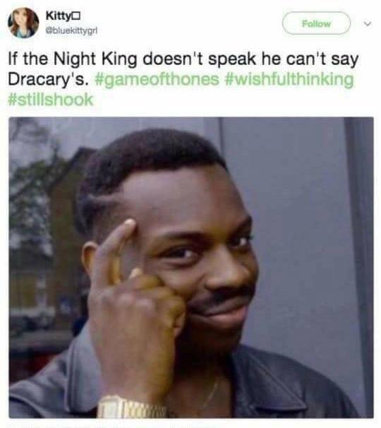 The Night King can't speak, so he can't say Drakaris - Game of Thrones, Game of Thrones Season 7, Savvy, Drakaris, King of the night, Spoiler