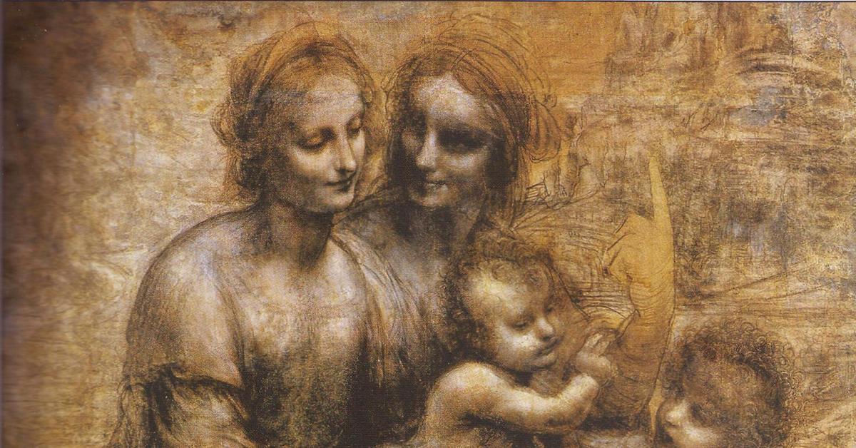 Leonardo da vinci paintings. Леонардо да Винчи св Анна Национальная галерея Лондона. Леонардо да Винчи Святая Анна с Мадонной и младенцем. Иоанн Креститель Леонардо да Винчи. Мадонна с младенцем Святой Анной и Иоанном Крестителем.