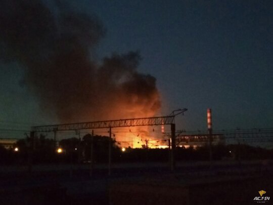 Explosion and fire at CHPP-2, Novosibirsk - CHP, Novosibirsk, Fire