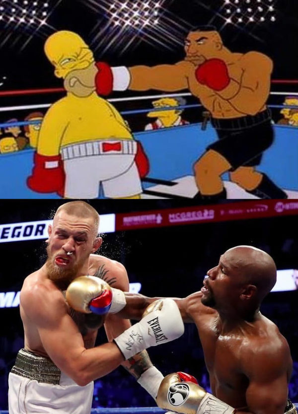 Spoiler from The Simpsons, after the prediction that Trump will become president - I'm no longer surprised at the insight of Matt Groening's team - The Simpsons, Prediction, Spoiler, Mcgregor, Floyd Mayweather, Boxing