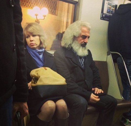 Doubles of famous people that can be seen in public transport - , Doubles, , , , Longpost