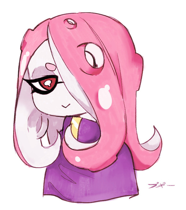 Yet unexpectedly - Splatoon, Woomy, Octolings, Crossover, Little witch academia, Sucy manbavaran, Art, Crossover