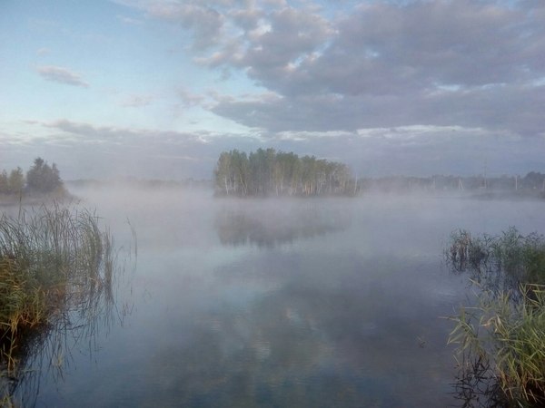 Saturday morning! - My, Lake, Morning, Nature, Tyumen