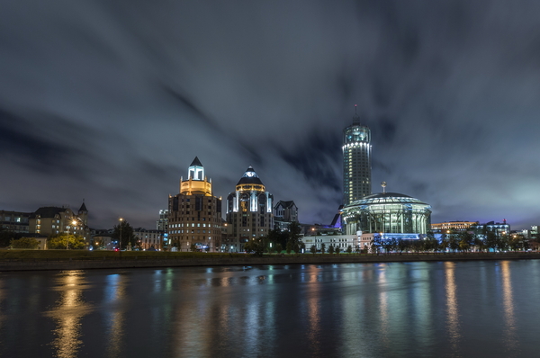 Московский Международный Дом Музыки (ММДМ) - Моё, Фотография, Ночная съемка, Ммдм, Ночь