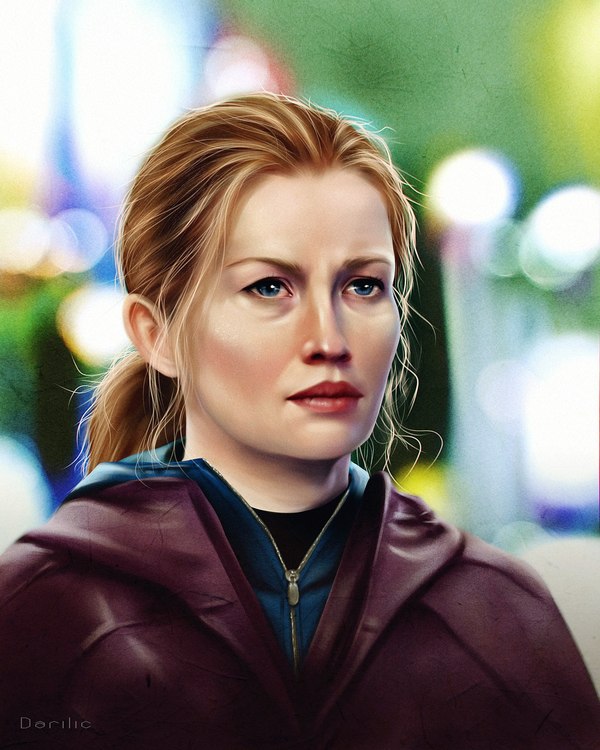 Sarah Linden - My, My, Art, Serials, , SAI, Photoshop, , Fan art